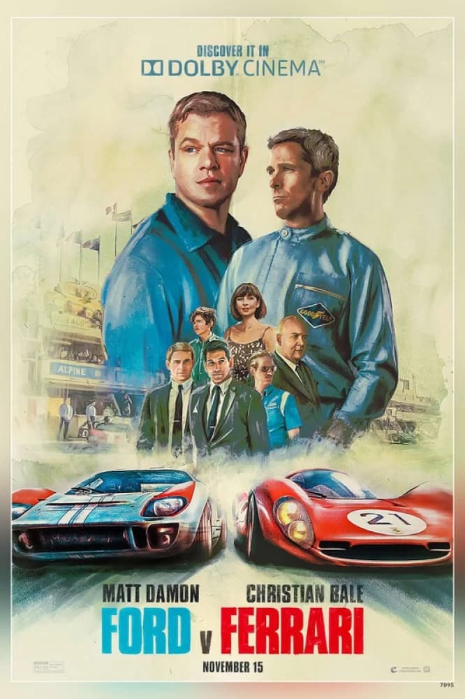 The media cover for “Ford v Ferrari” by James Mangold