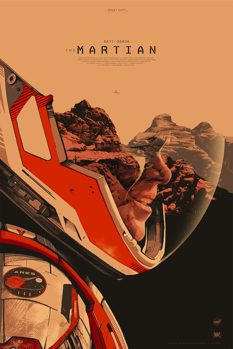 The media cover for “The Martian” by Ridley Scott